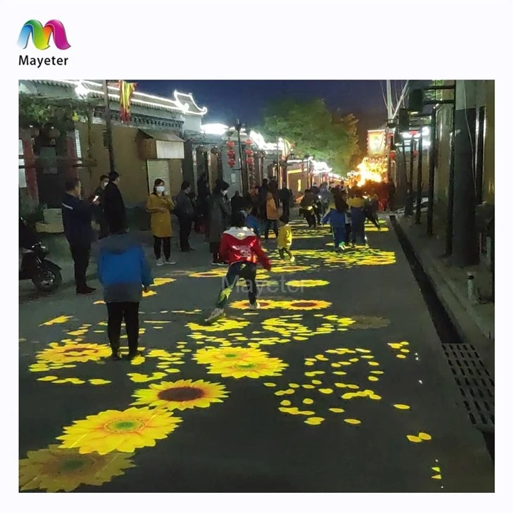 Outdoor 3d Hologram Mapping Projection Projectors Projection Interactive Advertising