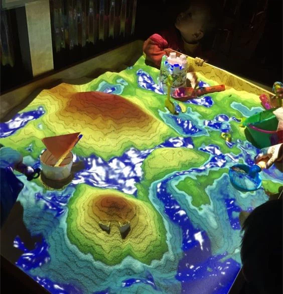 VR Interactive Sandbox Projection